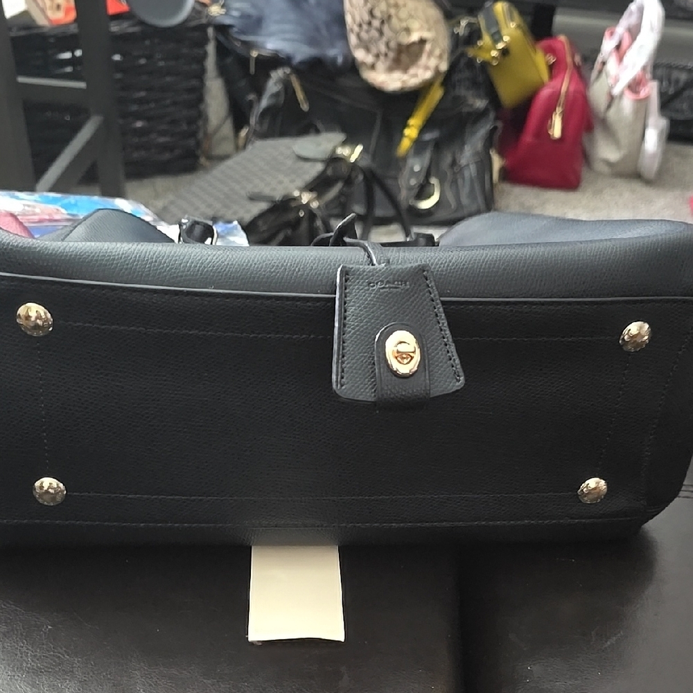 Coach Margot Black Leather Handbag - Picture 2 of 11